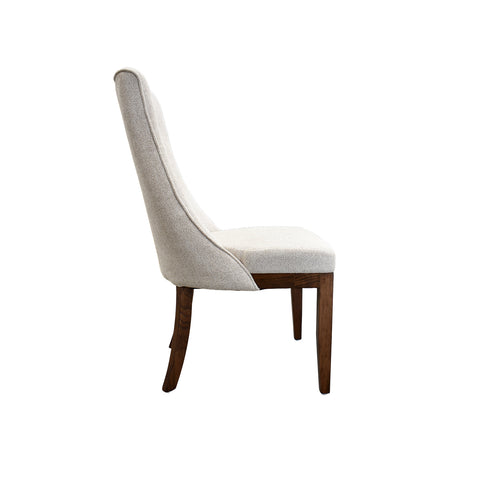 Comedor Luca - 6 sillas Gris, 2 Sillas Beige