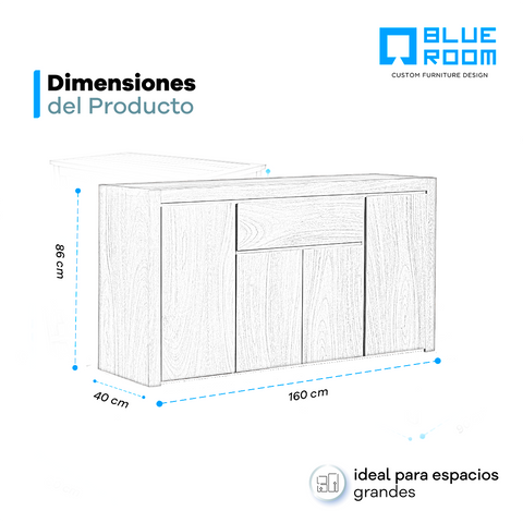 Bufetero Constanza - Gris