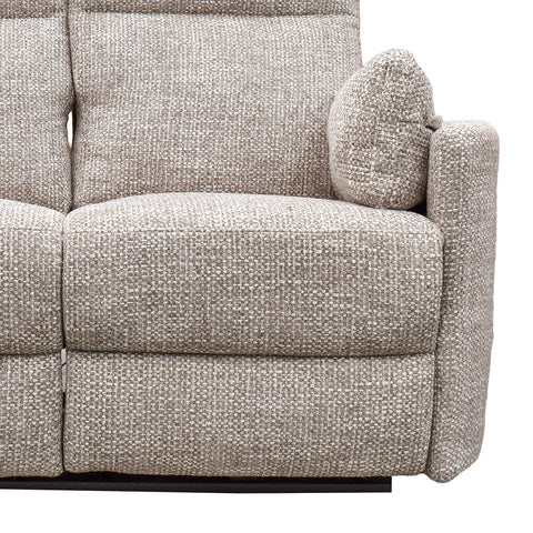Sala Corsa - Sofá y Love Seat Eléctrica - Tela Beige