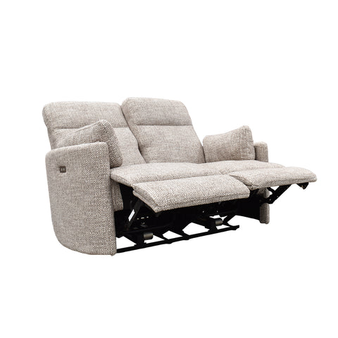 Sala Corsa - Sofá y Love Seat Eléctrica - Tela Beige