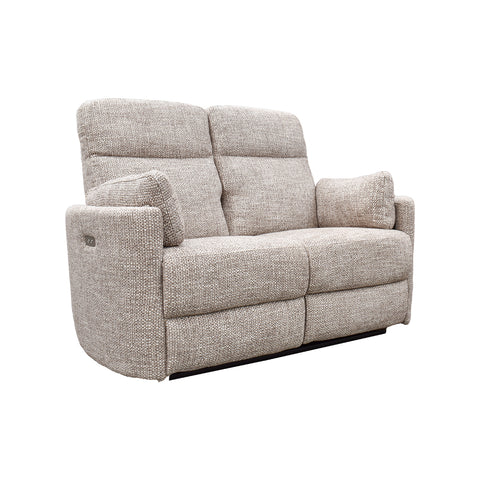 Sala Corsa - Sofá y Love Seat Eléctrica - Tela Beige