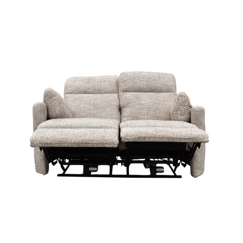 Sala Corsa - Sofá y Love Seat Eléctrica - Tela Beige