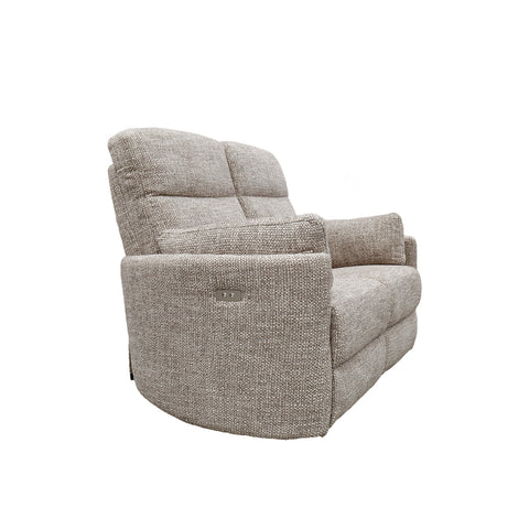 Sala Corsa - Sofá y Love Seat Eléctrica - Tela Beige