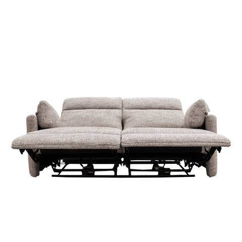 Sala Corsa - Sofá y Love Seat Eléctrica - Tela Beige