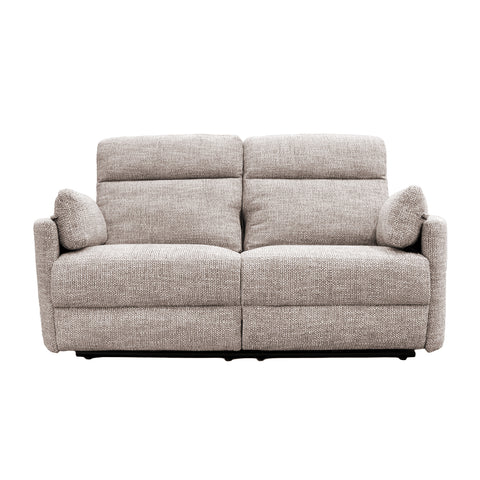 Sala Corsa - Sofá y Love Seat Eléctrica - Tela Beige