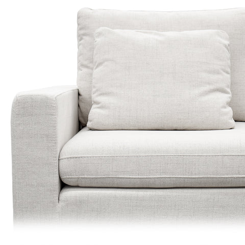 Sala Esquinera Modular Cushy - 5 pzas Tela Bruna Ivory