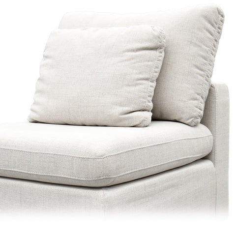 Sala Esquinera Modular Cushy - 5 pzas Tela Bruna Ivory