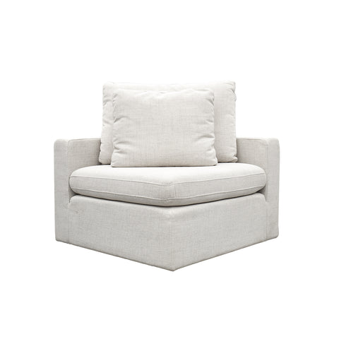 Esquinero Cushy - Tela Bruna Ivory