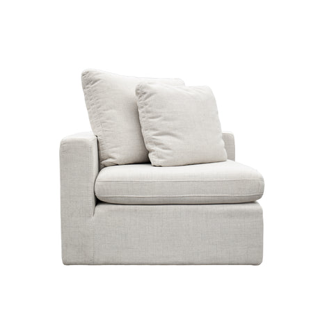 Esquinero Cushy - Tela Bruna Ivory