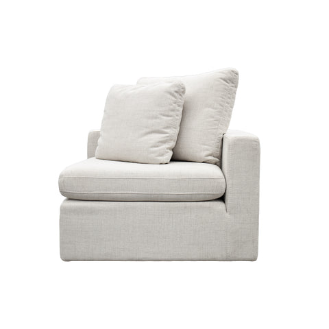 Esquinero Cushy - Tela Bruna Ivory