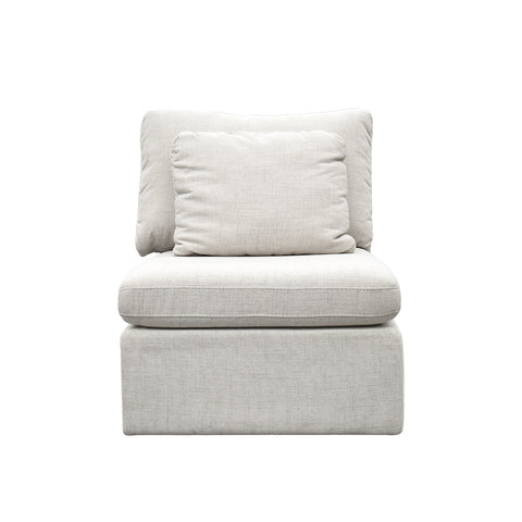 Sala Esquinera Modular Cushy - 5 pzas Tela Bruna Ivory