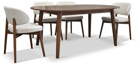 Comedor Dayton 6P - Nogal
