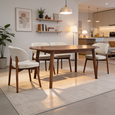 Comedor Dayton 6P - Nogal