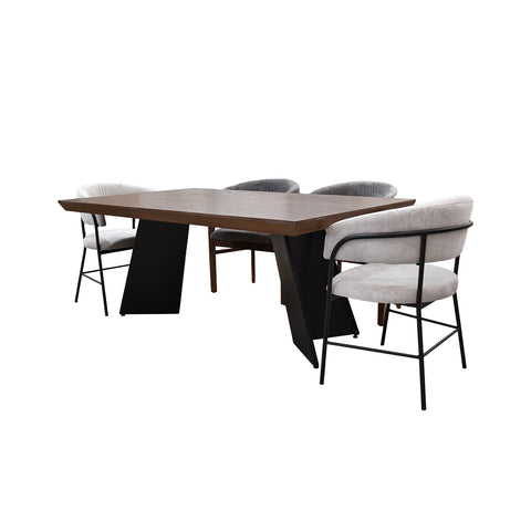 Comedor Denzel 6P - Nogal Maroon