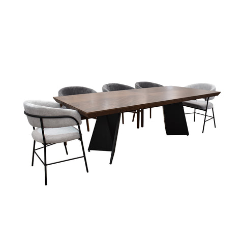 Comedor Denzel 8P - Nogal Maroon