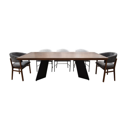 Comedor Denzel 8P - Nogal Maroon