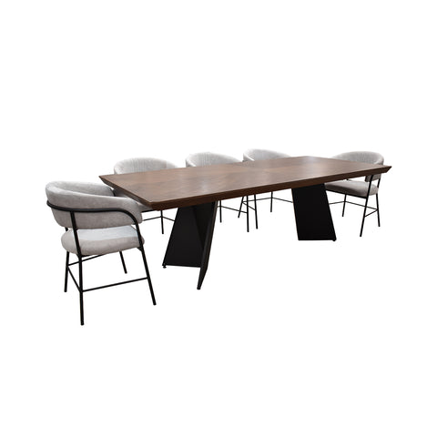 Comedor Denzel 8P - Nogal Maroon