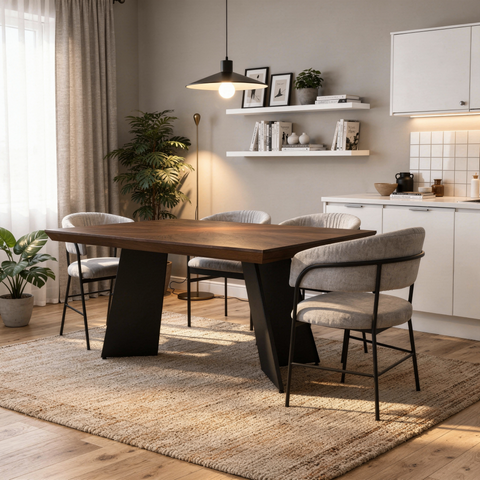 Comedor Denzel 6P - Nogal Maroon