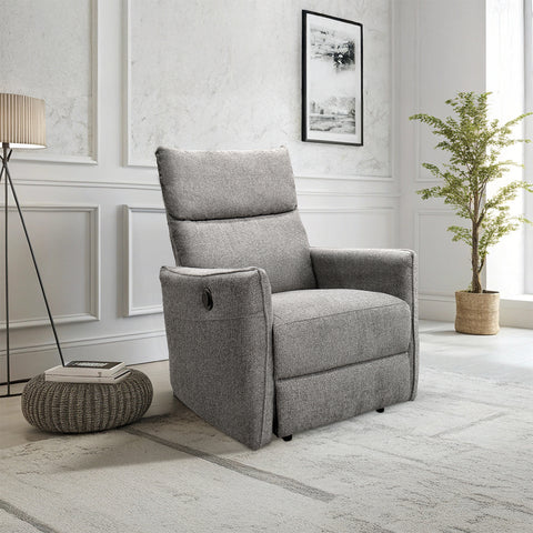 Sillón Reclinable Eléctrico Dorian- Tela Gris