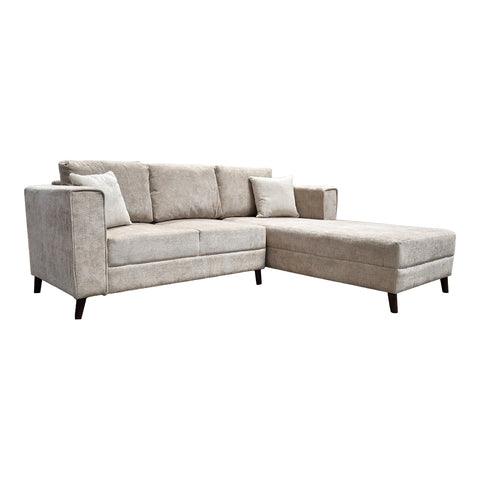 Sala Esquinera Duero Chaise Derecho - Tela Doone Beige