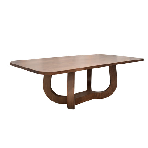 Comedor Edra 6 Sillas Grises, 2 Sillas Beige - 8P - Nogal