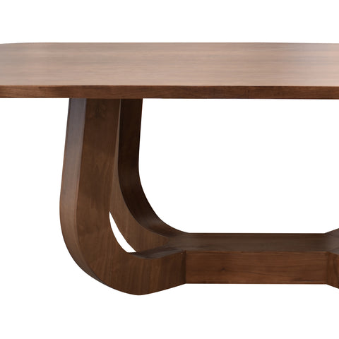 Comedor Edra 6 Sillas Grises, 2 Sillas Beige - 8P - Nogal