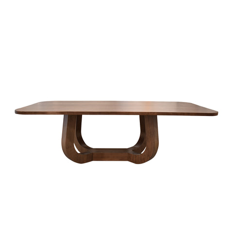 Comedor Edra 6 Sillas Grises, 2 Sillas Beige - 8P - Nogal