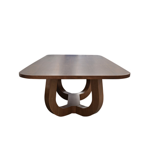Comedor Edra 6 Sillas Grises, 2 Sillas Beige - 8P - Nogal
