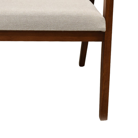 Comedor Edra 6 Sillas Grises, 2 Sillas Beige - 8P - Nogal
