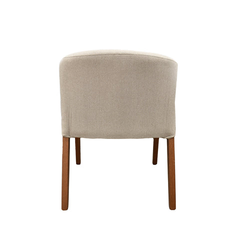 Comedor Edra 6 Sillas Grises, 2 Sillas Beige - 8P - Nogal