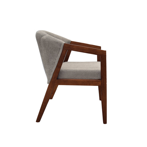 Comedor Edra 6 Sillas Grises, 2 Sillas Beige - 8P - Nogal