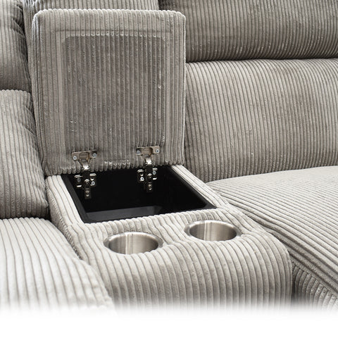Sala Esquinera Evans - Chaise Derecho con Consola