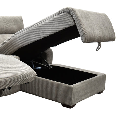 Sala Esquinera Evans - Chaise Derecho con Consola
