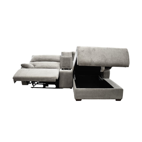 Sala Esquinera Evans - Chaise Derecho con Consola