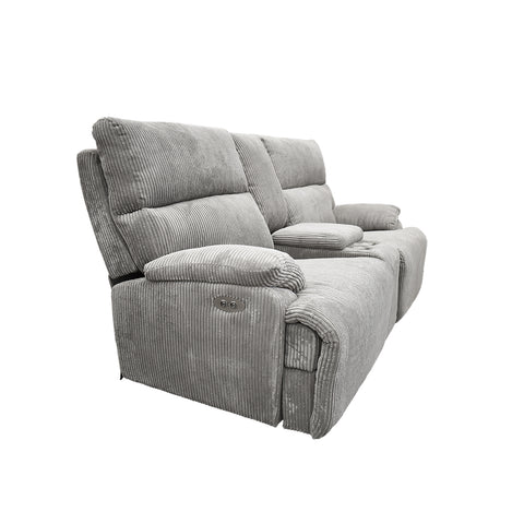 Sala Reclinable Evans - Sofá y Love Seat - Gris Olivo