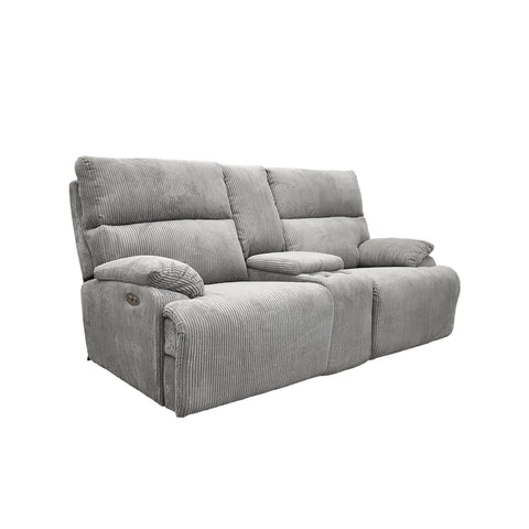 Sala Reclinable Evans - Sofá y Love Seat - Gris Olivo