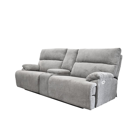 Sala Reclinable Evans - Sofá y Love Seat - Gris Olivo