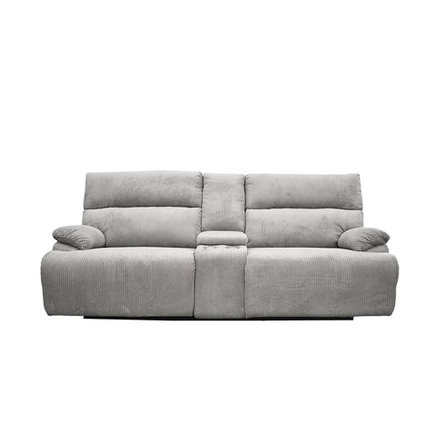 Sala Reclinable Evans - Sofá y Love Seat - Gris Olivo