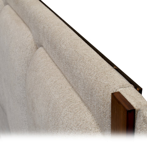 Cama Con Base Glemin - Nogal Bayonne Hueso