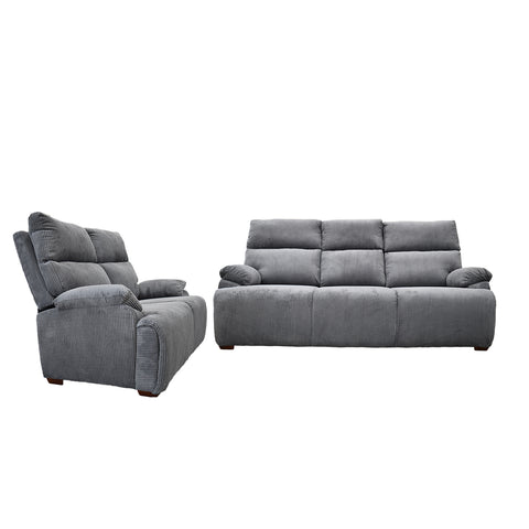 Sala Grace - Sofá y Love Seat - Gris Olivo