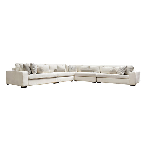 Sala Modular Horizon - 5 Modulos - Article Ivory