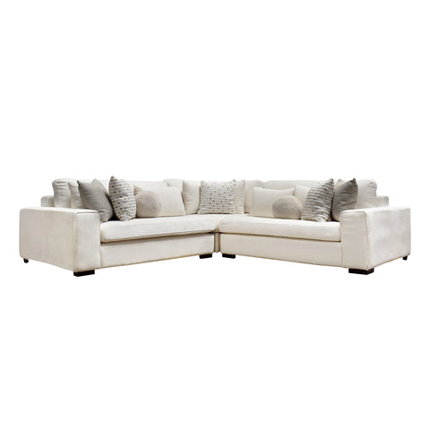 Sala Modular Horizon - 3 Modulos - Article Ivory