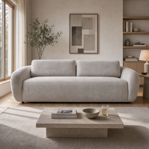 Sala Hudson - Sofá y Love Seat - Moxie Champagne