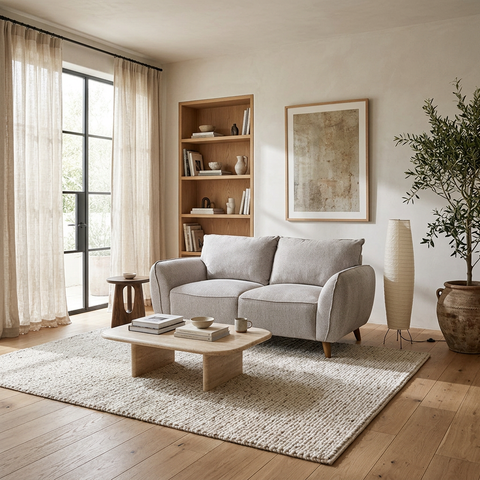 Sala Jess - Sofá y  Love Seat - Zumaya Taupe