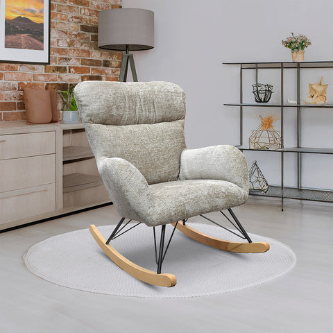Sillón Mecedora Kyra - Khaki