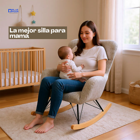 Sillón Mecedora Kyra - Khaki