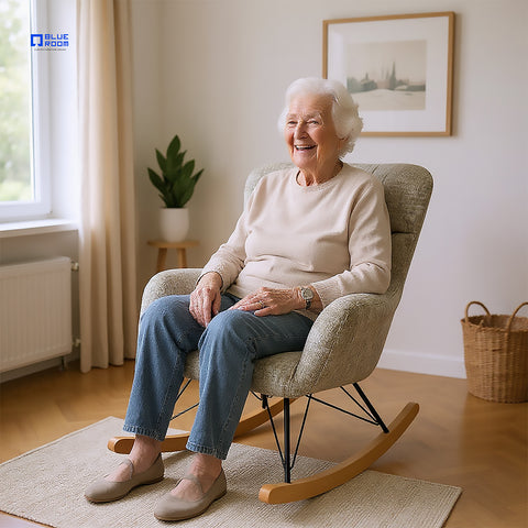 Sillón Mecedora Kyra - Khaki