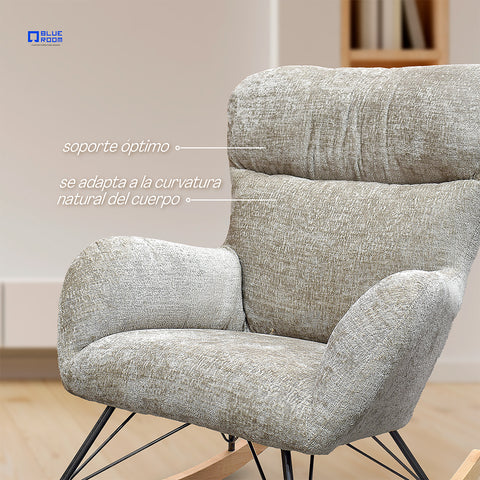 Sillón Mecedora Kyra - Khaki