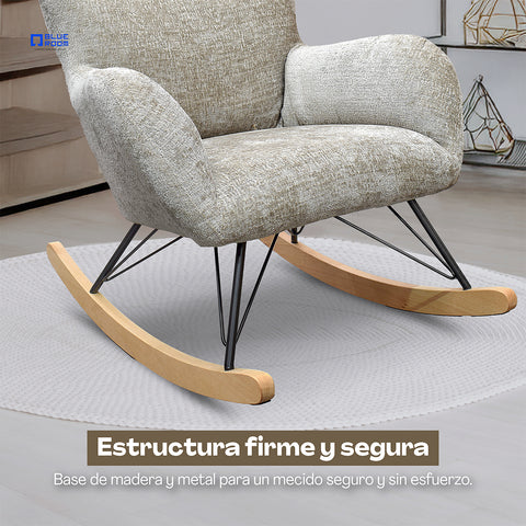 Sillón Mecedora Kyra - Khaki