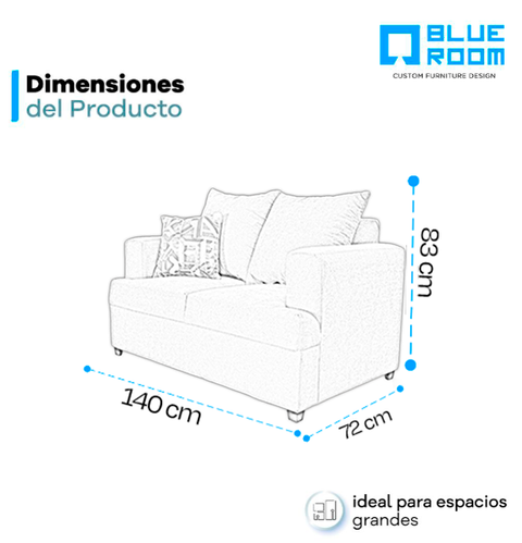 Love Seat Alejandria - Baloo Silver